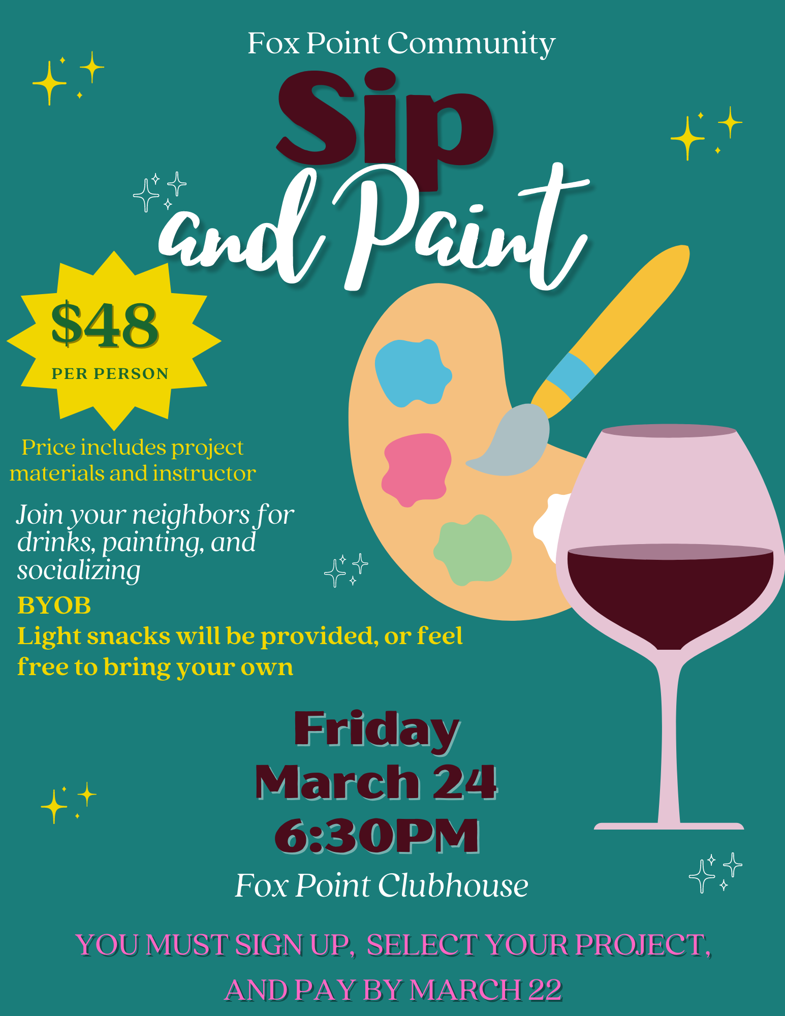 Sip and Paint Night Fox Point